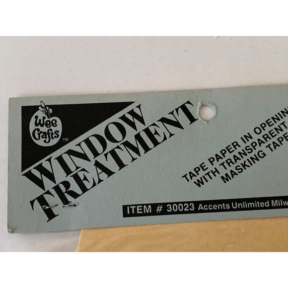 VTG Wee Crafts Window Treatment Parchment Light Up House Figures 4 pkgs - Picture 3 of 5